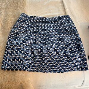 Geometric Blue and White Women's Skirt Tory Burch sport xl